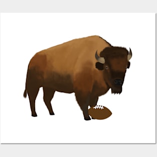 Football Bison Posters and Art